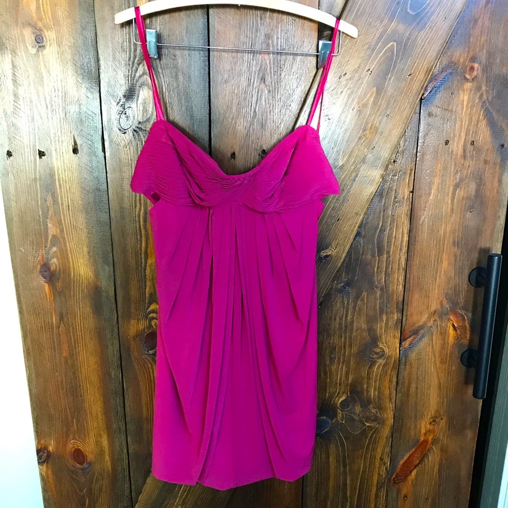 BNWT BCBG pink strapless mini dress
